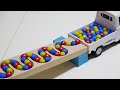 Marble Run Race  ☆ HABA Slope, Dump Truck & Garbage Truck # 6