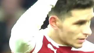 Lucas Torreira vs Huddersfield (Bicycle kick) Arsenal 1 Huddersfield 0