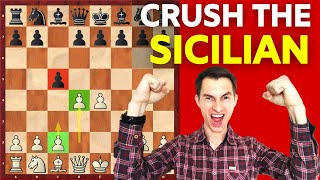 CRUSH the Sicilian Defense with Smith-Morra Gambit | Tricks & Traps