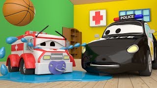 The Car Patrol: Fire Truck and Police Car and Baby Amber's MISSING in Car City | Cars cartoon