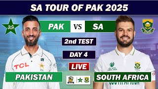 PAKISTAN vs SOUTH AFRICA 2nd TEST DAY 4 LIVE COMMENTARY | PAK vs SA LIVE CRICKET MATCH