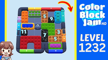 Color Block Jam Level 1232 Solution Walkthrough
