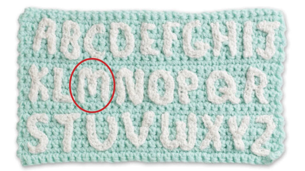 Letter M: A to Z In Crochet Alphabet | EASY | The Crochet Crowd