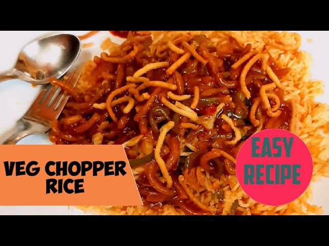 Chicken Chopper Rice with Gravy recipe  Restaurant style chopper rice by  Mehmooda 