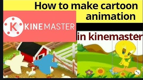 How to make cartoon animation videos on Android in kinemaster|Best free animation making app