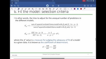 DL1.39 เกณฑ์ Adjusted R-squared Simple Linear Regression by data learning การถดถอยเชิงเส้นอย่างง่าย