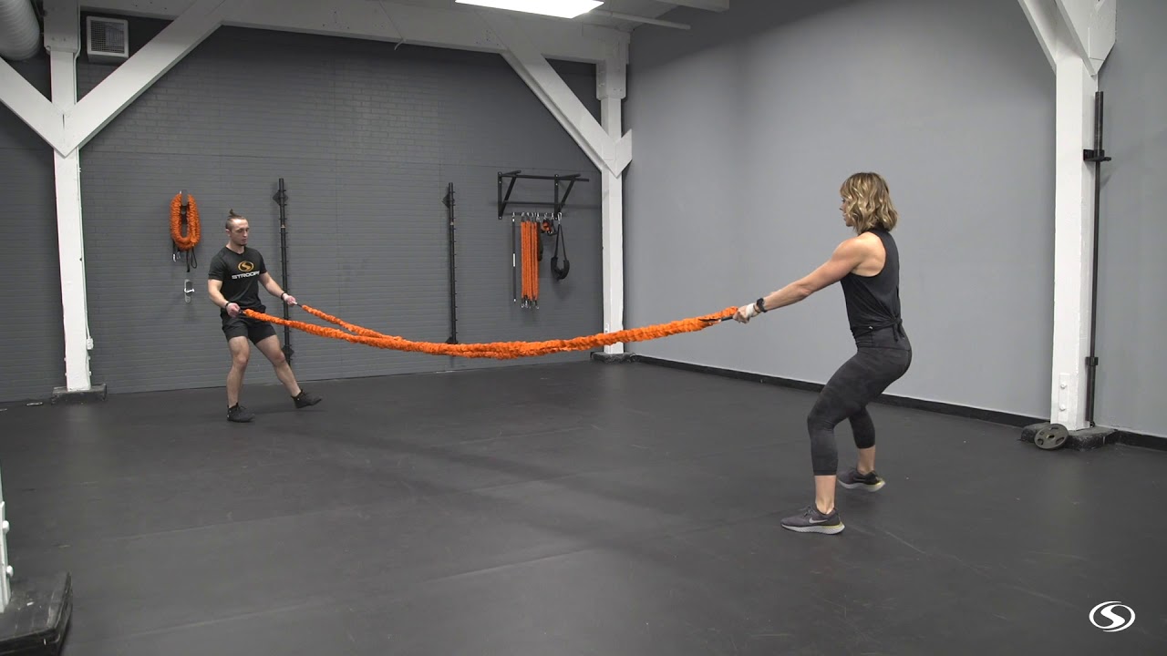 Beast Battle Rope Partner Workout 