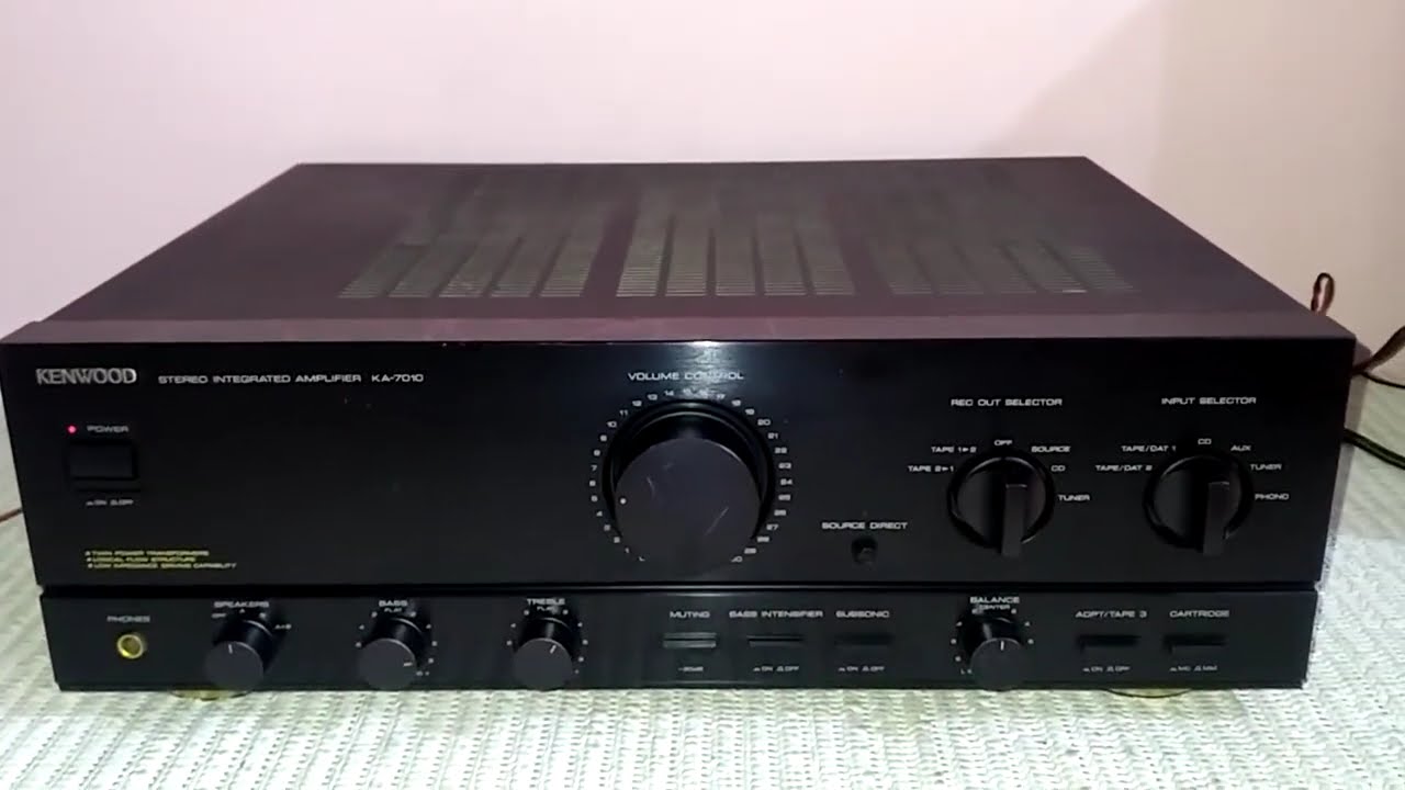 KENWOOD KA-7010 stereo integrated amplifier - YouTube