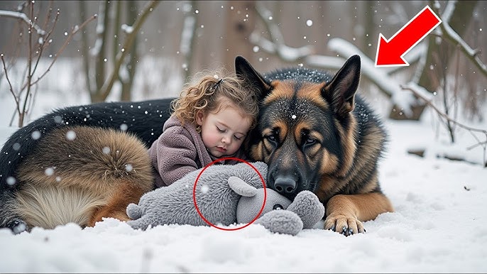 Stray German Shepherd Heard a Baby Crying in the Snow — What This Dog Did  Will Melt Your Heart!