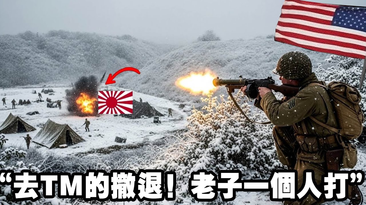 戰場驚現反轉，1名美軍士兵被140個日軍包圍，他無視命令，用“私自改裝”的湯普森機槍，反殺全部日軍，戰鬥力驚人！