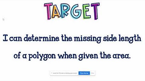 Area:  Missing Sides