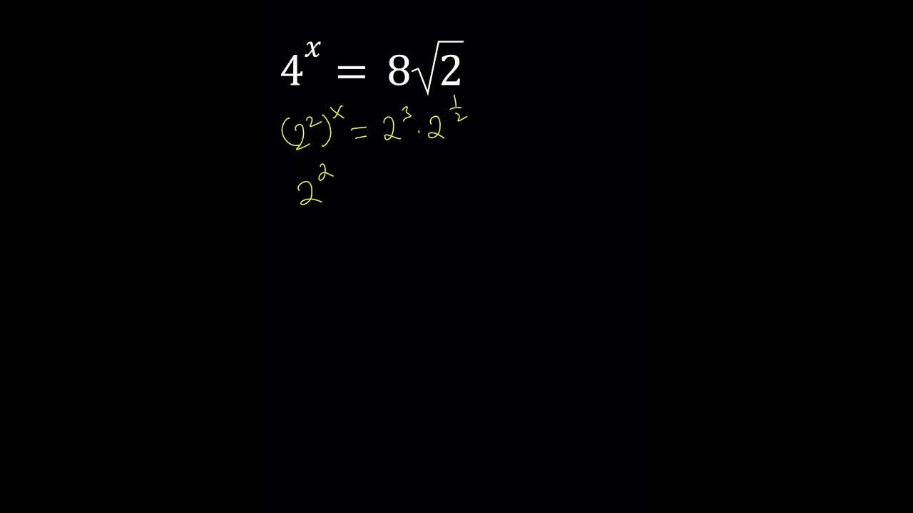 A Nice Exponential Equation