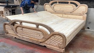 Step by Step To Build Luxurious And Easy Neoclassical Bed : DIY Bedroom Interior Construction Plan