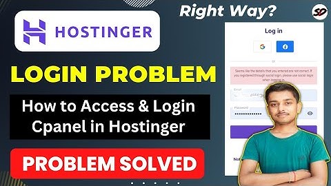 ✅Hostinger Login Problem 2025 | How to Access & Login in Hostinger Cpanel/hPanel | Problem Solved