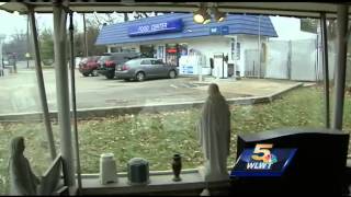 Police examine surveillance video, try to identify man who stole car, infant