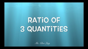 F1C4.5 Ratio of Three Quantities
