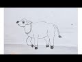 Easy to Draw Little Cow Drawing/ Nandi Drawing/Easy Drawing #subscribe #viralvideo #youtubevideo
