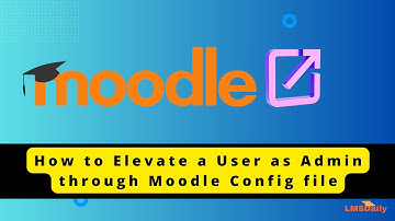 Moodle Admin - How to elevate a user as site admin #Moodle #elearning #education #edtech