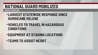 National Guard mobilized in NC ahead of ice storm