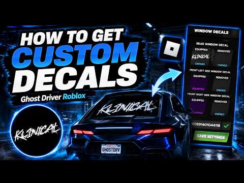 How To Get Your Own *CUSTOM* Decal In Ghost Driver!