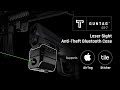 GunTag GT-7: Firearm green laser sight, with hidden anti-theft/loss case for AirTag or Tile Sticker.