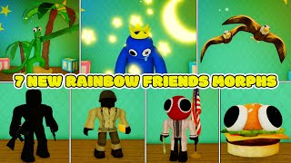 UPDATE How to get ALL 7 NEW RAINBOW FRIENDS MORPHS ROBLOX