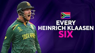 Every Heinrich Klaasen six at Cricket World Cup 2023