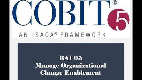 COBIT Processes - BAI05 - Manage Change Enablement 3