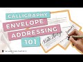 How to calligraphy envelope addressing 101