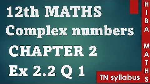 12th maths chapter 2 exercise 2.2 question 1 tn syllabus hiba maths