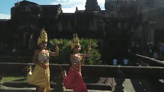 Khmer Apsara Dancer Make Style For Photos Taking