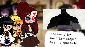 the butterfly hashira + tanjira hashira react to Absolute Batman meets Joker | KNY | Tanjiro as
