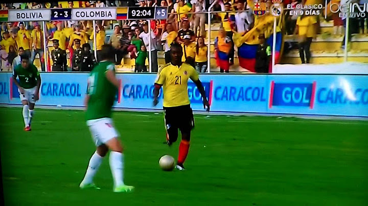 Edwin Cardona gol Colombia vs Bolivia 3-2 3/24/16