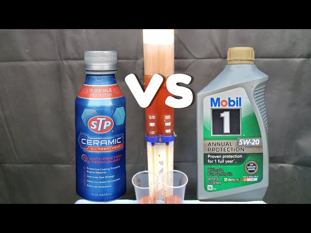 Stp Ceramic oil treatment vs Mobil1 Full Synthetic! 