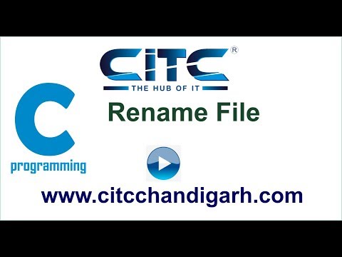 Tutorial video on Rename a File in C Language