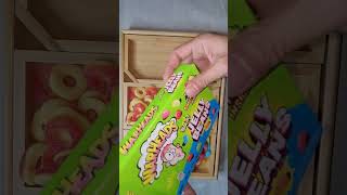 Filling Platter With Sweet Sour Candy