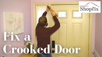 How to Fix a Front Door not Closing Properly - Door Hitting Side of Frame Fix