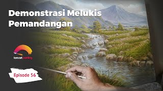 Lukisan Pemandangan Realis | Painting Time Lapse | Episode 56 | Demo