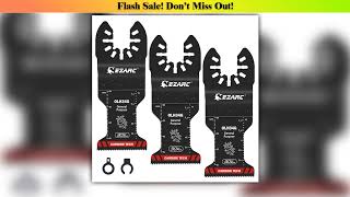 Hot Picks 3PCS Carbide Oscillating Saw Blades All-Purpose Multitool Quick Release Blades for Metal,