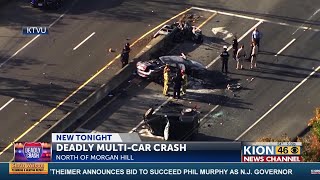 Car crash involving 4 cars Thursday ends in injuries, death in Morgan Hill