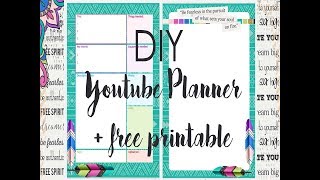 DIY Youtube Video Planner + free printable