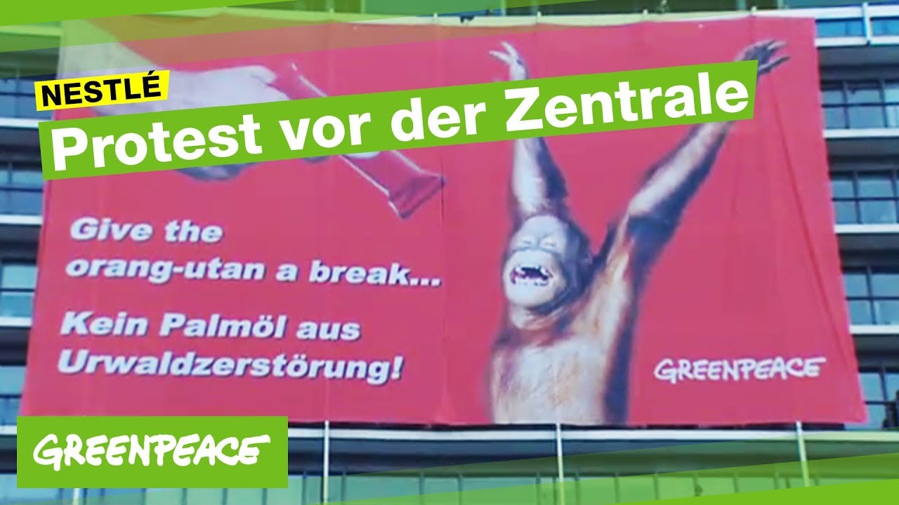 Greenpeace Protest Vor Der Nestle Zentrale Youtube