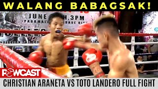 Sugar Bomb?! Christian Araneta vs Toto Landero Boxing Full Fight | Omega Sports