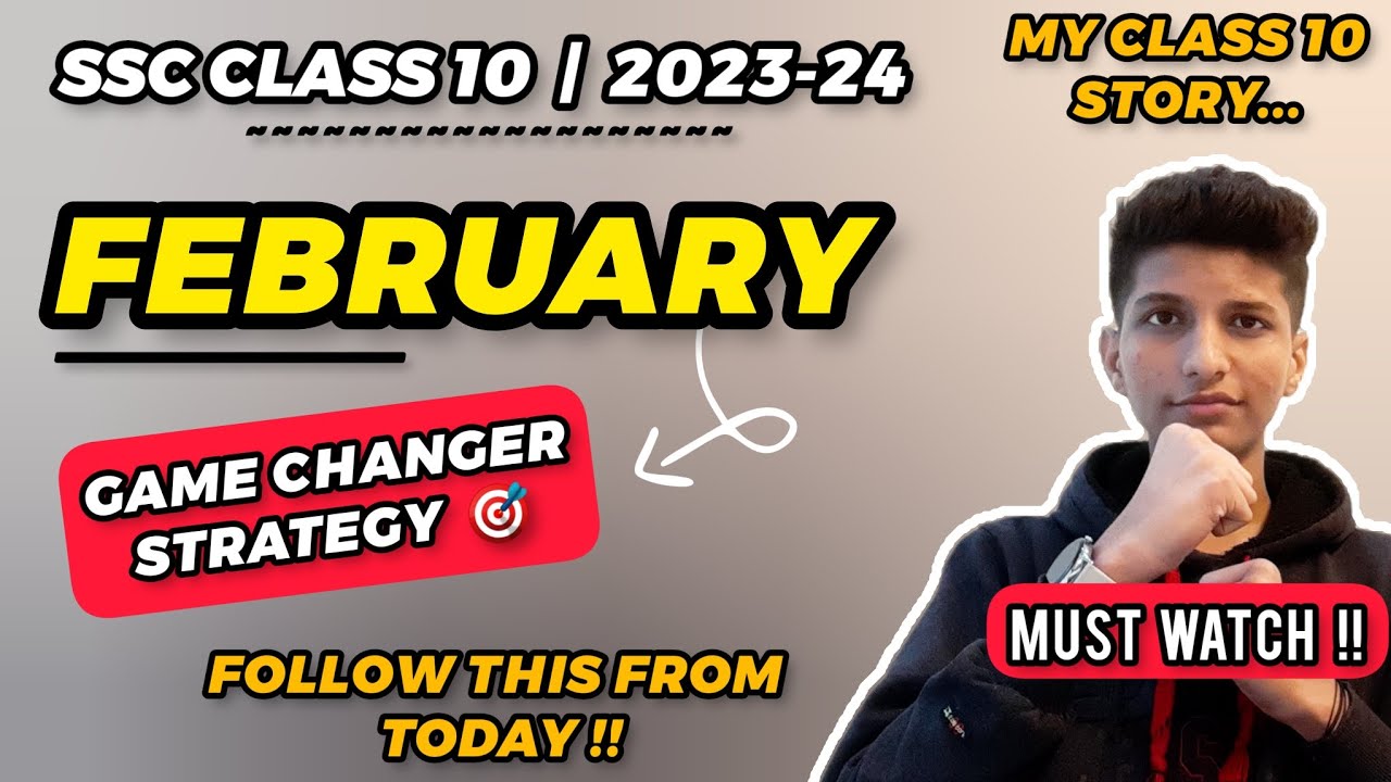 🛑URGENT - LAST 30 days strategy for class 10 2024 🔥 10th board exam ...