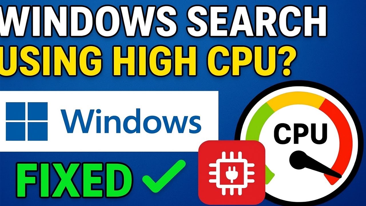 Fix Windows Search High CPU Usage in Windows 10 || Fix Windows Search Cpu Usage | High CPU Usage Fix