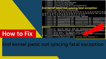 end kernel panic not syncing fatal exception virtualbox