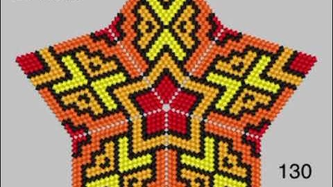 7--3D PEYOTE STAR BEADING PATTERN.STARS 3D PATTERN.PEYOTE PATTERN.BEADING PATTERNS.BEADING TUTORIAL