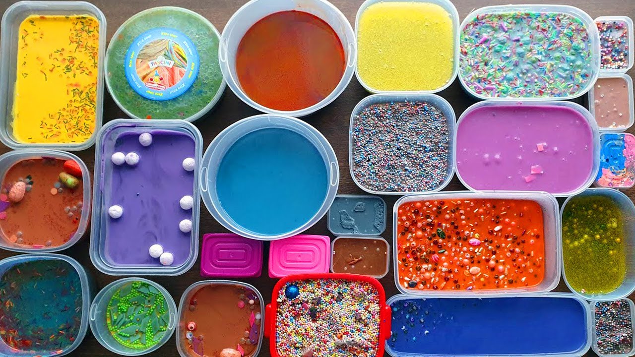 Slime Smoothie - Mixing Old Slimes - Izabela Stress
