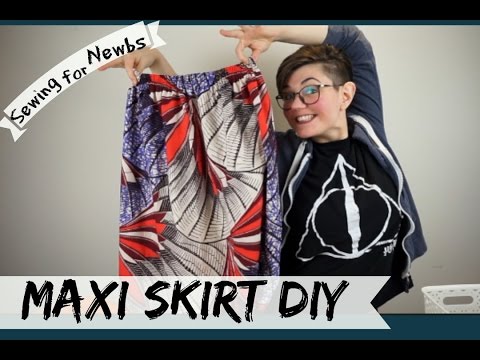 Sewing for Newbs I ep.8: DIY Maxi Skirt @CraftGyver