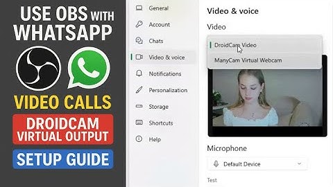 "OBS naar WhatsApp (ja, het werkt!) | Gebruik Droidcam om virtuele camerablokkades te omzeilen"